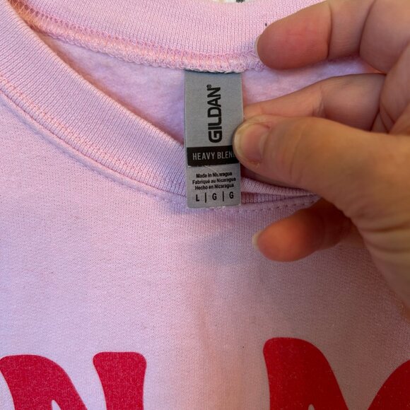 In My Aggie Era Pink Colored Oversized Long Sleeve Sweatshirt - Large - Picture 5 of 6